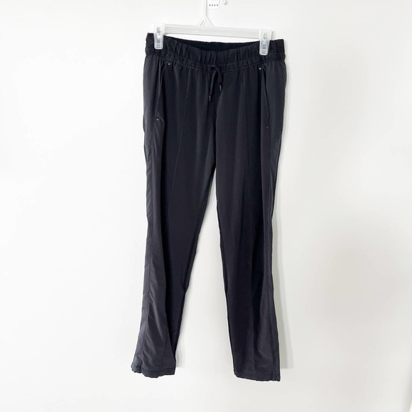 Lululemon black track pants women’s size 6 - Picture 1 of 13